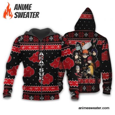 Akatsuki Ugly Christmas Sweater Anime Xmas Gift Custom Clothes