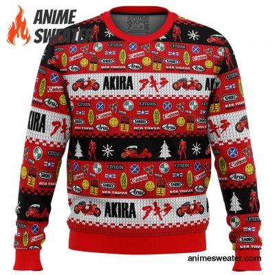 Akira Bike Decals Ugly Christmas Sweater