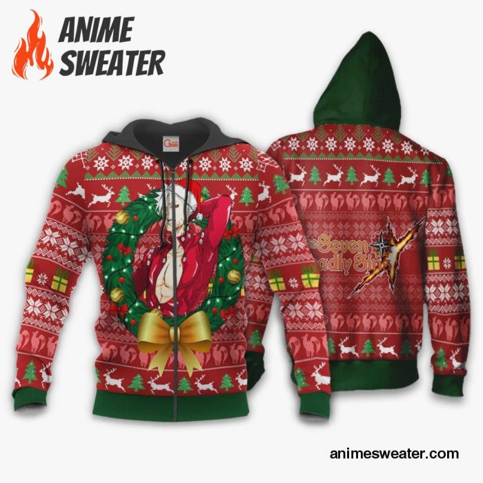 Bandit Ban Ugly Christmas Sweater Seven Deadly Sins Xmas Gift VA11