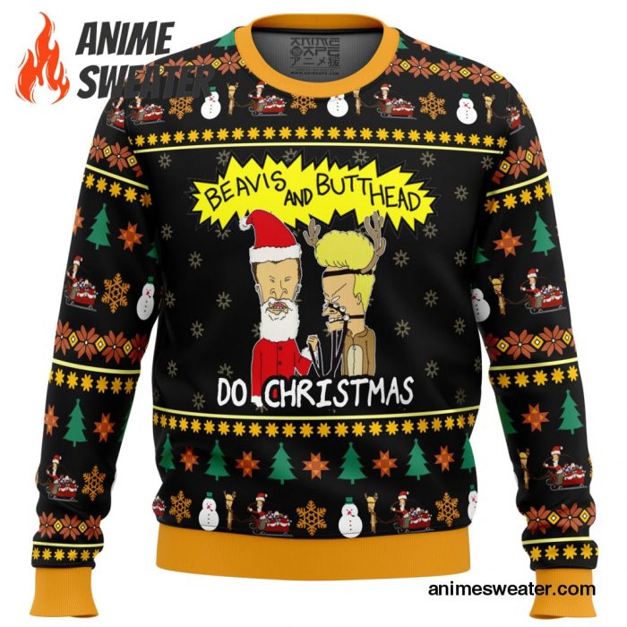 Beavis and Butthead Do Christmas Ugly Christmas Sweater