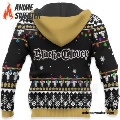 Black Bull Ugly Christmas Sweater Black Clover Anime Xmas Gift VA11