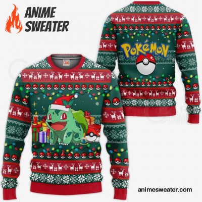 Bulbasaur Ugly Christmas Sweater Pokemon Anime Xmas Gift VA11