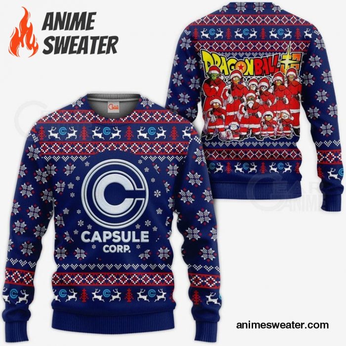 Capsule Ugly Christmas Sweater DB Anime Xmas Gift Idea VA10