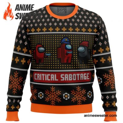 Critical Sabotage Among Us Ugly Christmas Sweater