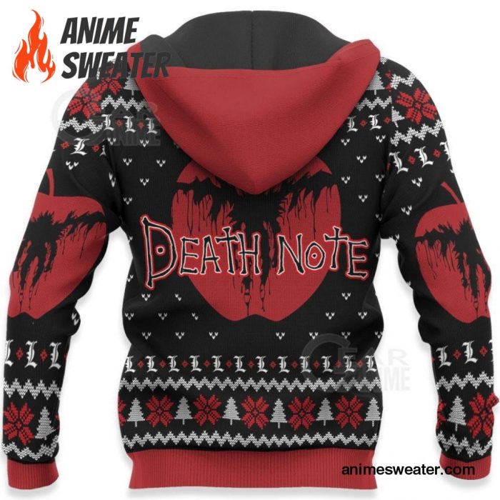 L Lawliet Ugly Christmas Sweater Death Note Anime Xmas Gift VA11