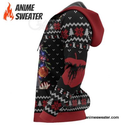 Light Yagami Ugly Christmas Sweater Death Note Anime Xmas Gift VA11