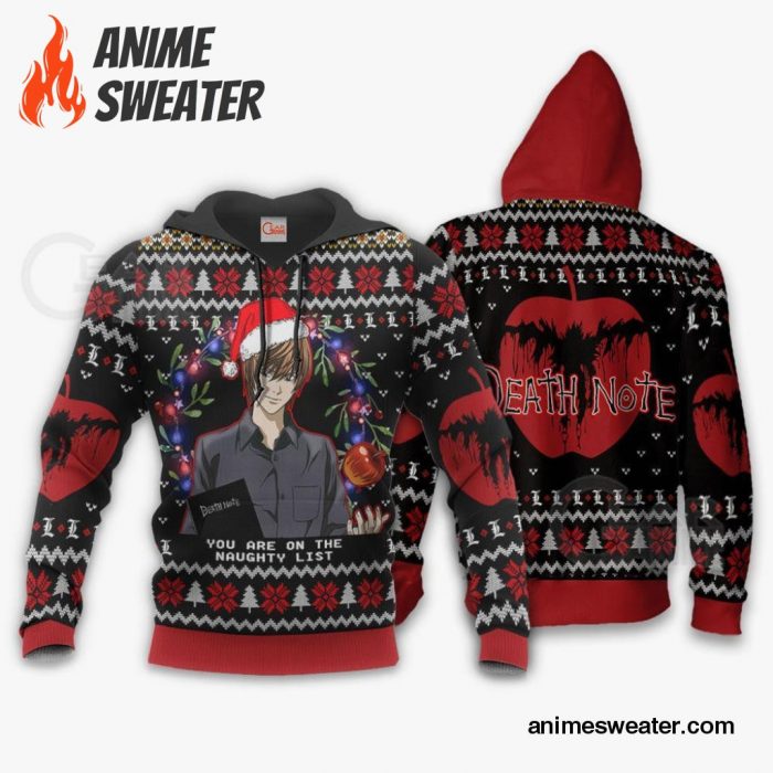 Light Yagami Ugly Christmas Sweater Death Note Anime Xmas Gift VA11