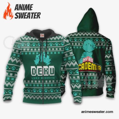 Izuku Midoriya Ugly Christmas Sweater Deku My Hero Academia Xmas Shirt