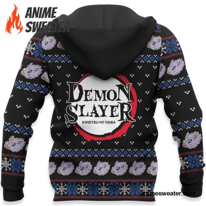 Inosuke Ugly Christmas Sweater Demon Slayer Anime Xmas Gift Custom Clothes