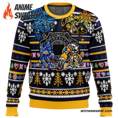 Digimon Ugly Christmas Sweater