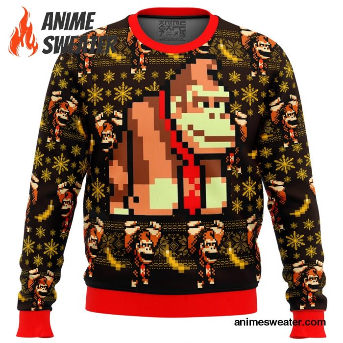 Donkey Kong Sprite Ugly Christmas Sweater