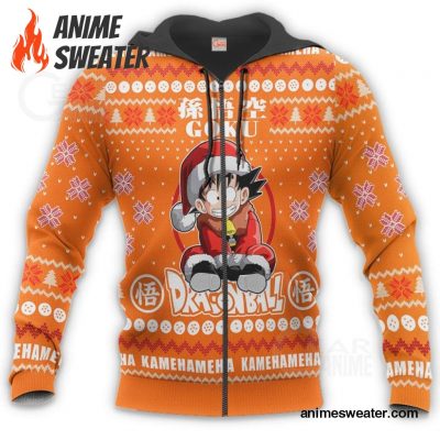 Goku Kid Ugly Christmas Sweater Dragon Ball Anime Xmas Gift VA10