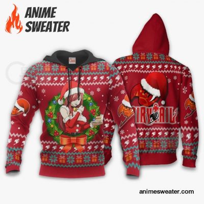 Fairy Tail Erza Scarlet Ugly Christmas Sweater Anime Xmas VA11