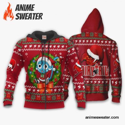 Fairy Tail Happy Ugly Christmas Sweater Anime Custom Xmas VA11