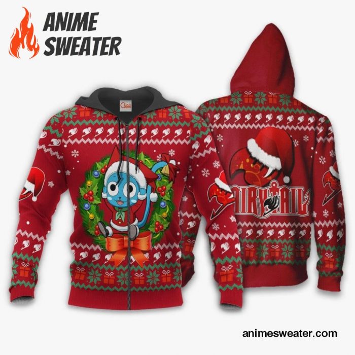 Fairy Tail Happy Ugly Christmas Sweater Anime Custom Xmas VA11