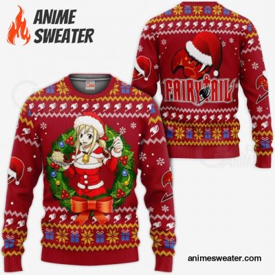 Fairy Tail Lucy Heartfilia Ugly Christmas Sweater Anime Xmas VA11