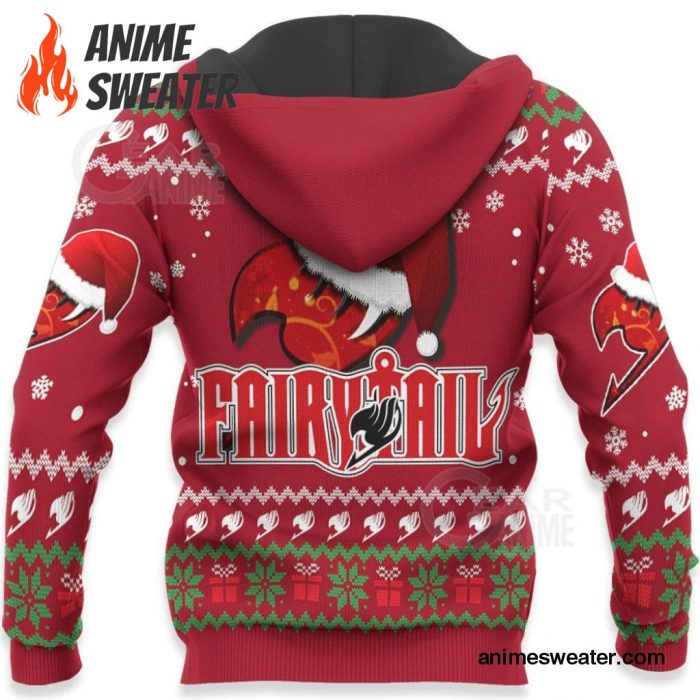 Fairy Tail Natsu Dragneel Ugly Christmas Sweater Anime Xmas VA11