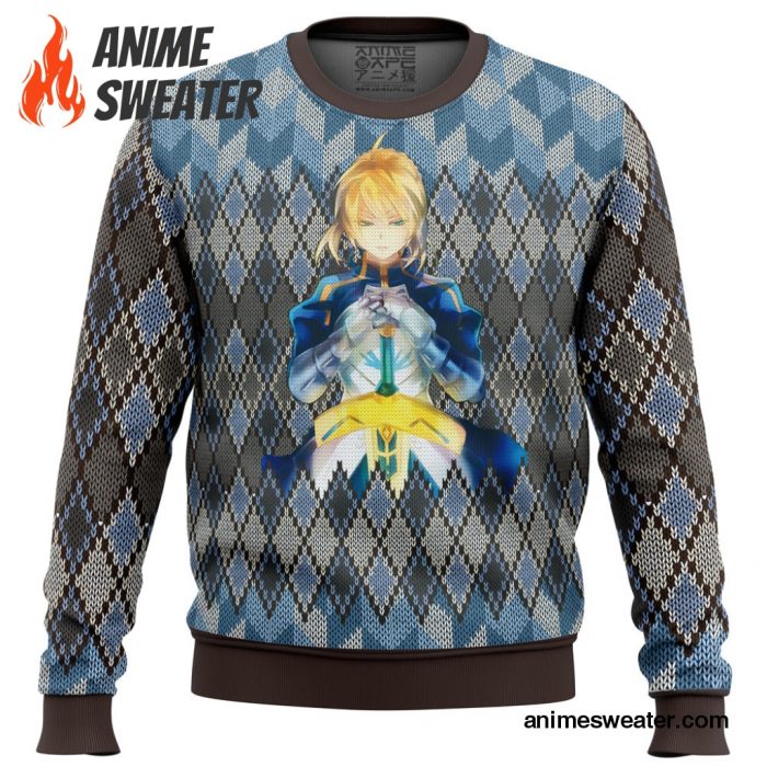 Fate Zero Saber Ugly Christmas Sweater