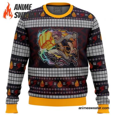 Fire Dragon's Iron Fist Dragneel Natsu Fairy Tail Ugly Christmas Sweater