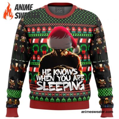 Freddy Krueger A Nightmare on Elm Street Ugly Christmas Sweater