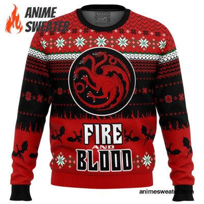 Game of Thrones Fire and Blood Ugly Christmas Sweater