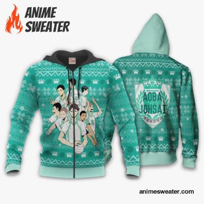 Aoba Johsai Ugly Christmas Sweater Haikyuu Anime Xmas Shirt VA10