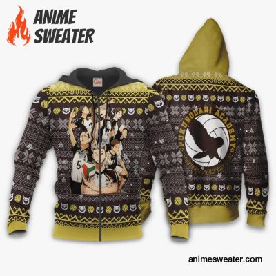 Fukurodani Academy Ugly Christmas Sweater Haikyuu Anime Xmas VA10