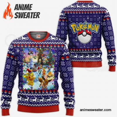 Pokemon Ugly Christmas Sweater Happy Pokemon Anime Xmas Gift VA11