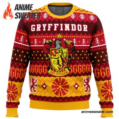 Harry Potter Gryffindor House Ugly Christmas Sweater