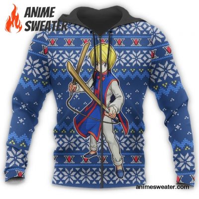 Kurapika Ugly Christmas Sweater Hunter X Hunter Anime Xmas Gift Custom Clothes