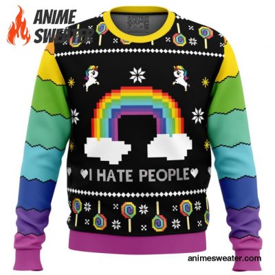 I Hate People Ugly Christmas Sweater