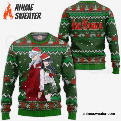 Inuyasha & Kagome Ugly Christmas Sweater Inuyasha Anime Xmas Gift VA11