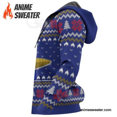 Vegeta Ugly Christmas Sweater It's Over 9000 Funny DBZ Xmas Gift VA10