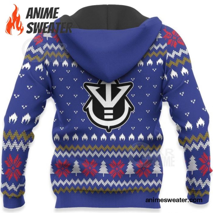 Vegeta Ugly Christmas Sweater It's Over 9000 Funny DBZ Xmas Gift VA10