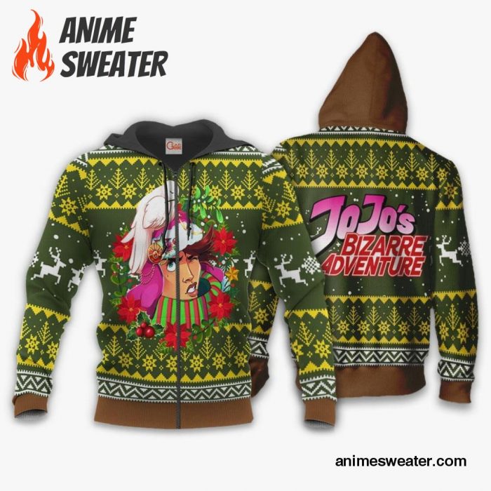 Joseph Joestar Ugly Christmas Sweater JoJo's Bizarre Adventure Anime VA11