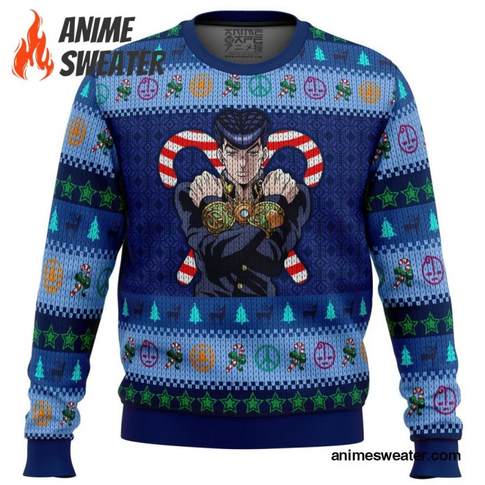 Josuke Higashikata Jojo's Bizarre Adventure Ugly Christmas Sweater