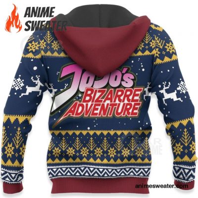 Jotaro Kujo Ugly Christmas Sweater JoJo's Bizarre Adventure Anime VA11