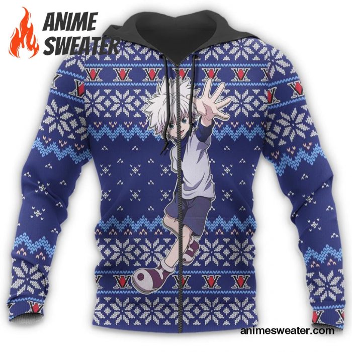 Killua Ugly Christmas Sweater Hunter X Hunter Anime Xmas Gift Custom Clothes