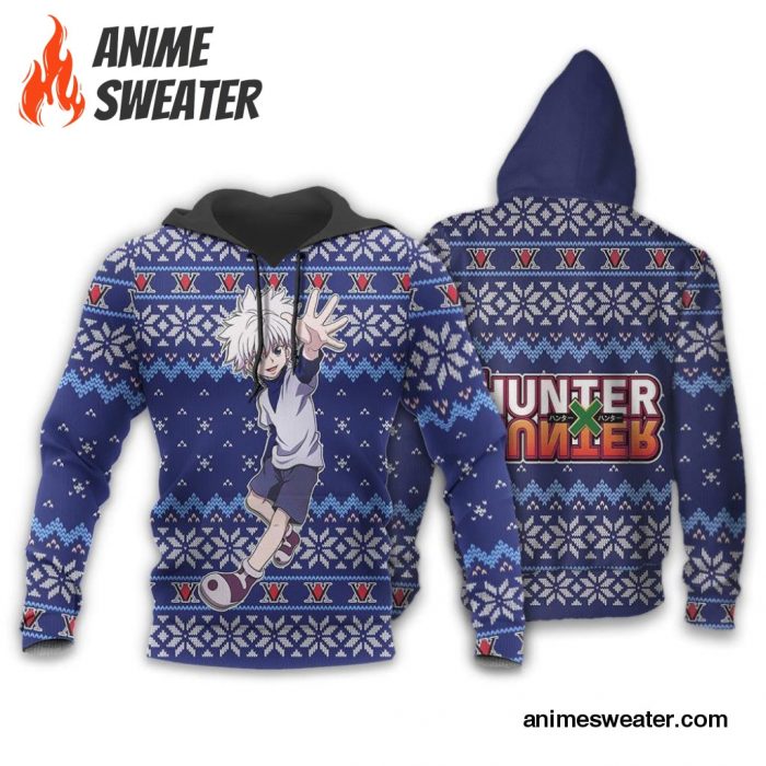 Killua Ugly Christmas Sweater Hunter X Hunter Anime Xmas Gift Custom Clothes