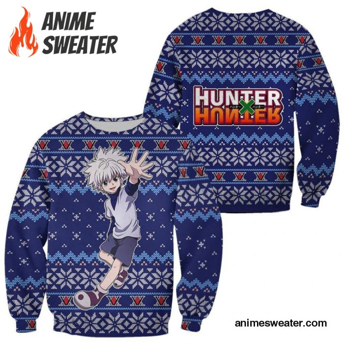 Killua Ugly Christmas Sweater Hunter X Hunter Anime Xmas Gift Custom Clothes