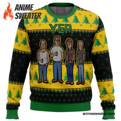 King of the Hill Yep Ugly Christmas Sweater