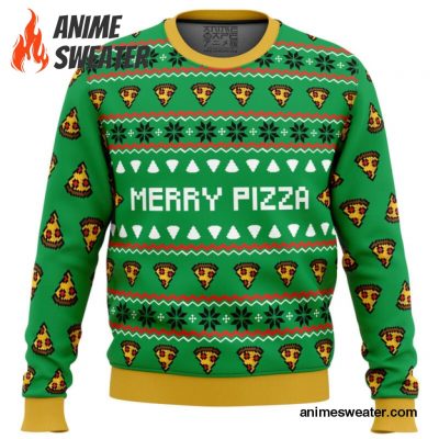 Merry Pizza Ugly Christmas Sweater