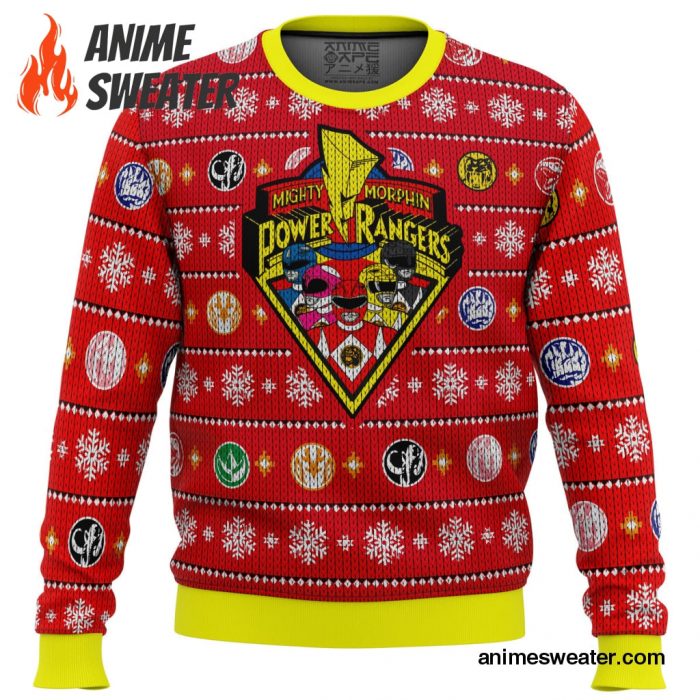 Mighty Morphin Power Rangers Ugly Christmas Sweater