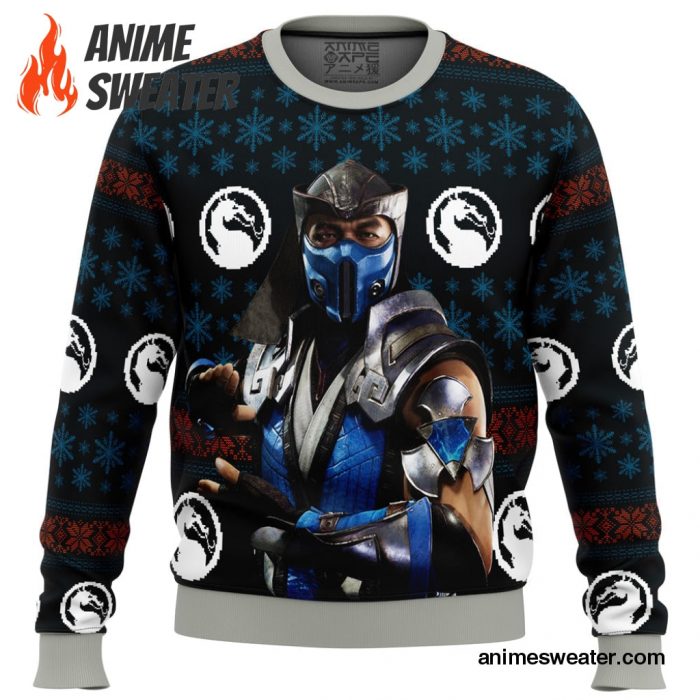 Mortal Kombat Sub Zero Ugly Christmas Sweater