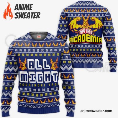 All Might Ugly Christmas Sweater My Hero Academia Anime Xmas Shirt