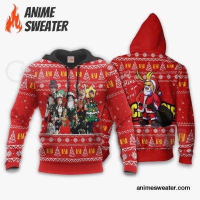 My Hero Academia Ugly Christmas Sweater Santa Anime Xmas Gift VA09