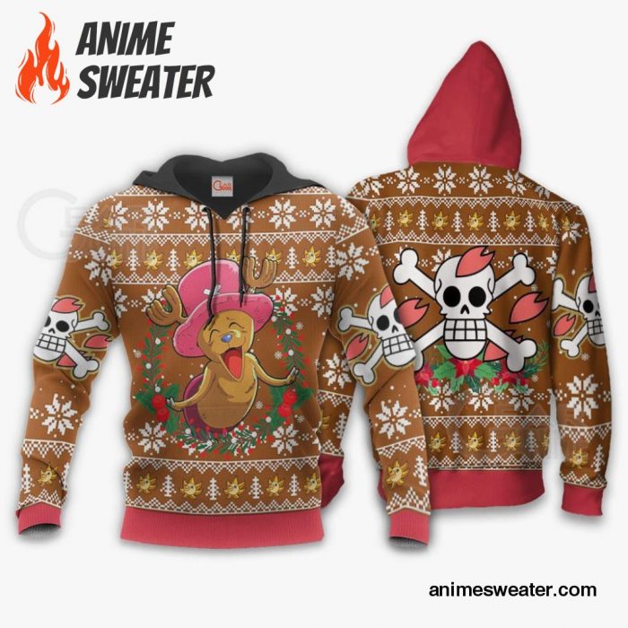 Happy Chopper Ugly Christmas Sweater One Piece Anime Xmas Gift VA10