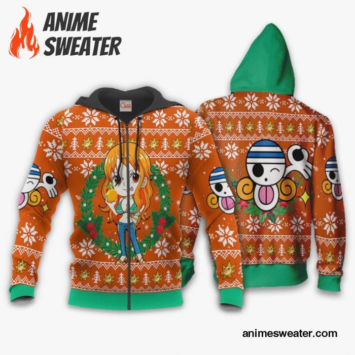 Nami Ugly Christmas Sweater One Piece Anime Xmas Gift VA10