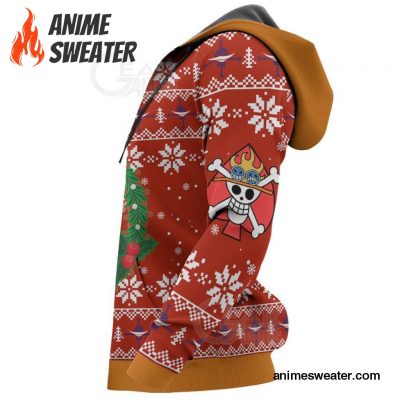 Portgas Ace Ugly Christmas Sweater One Piece Anime Xmas Gift VA10