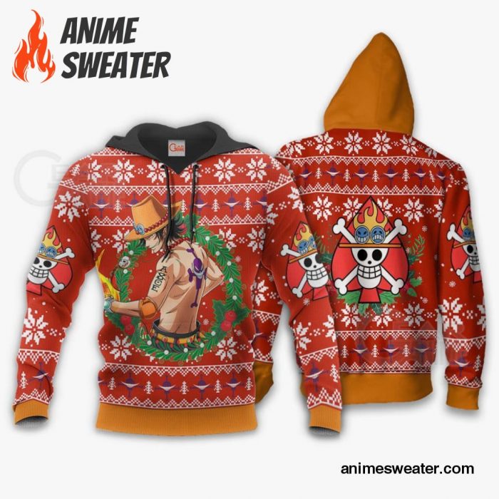 Portgas Ace Ugly Christmas Sweater One Piece Anime Xmas Gift VA10